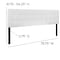 Flash Furniture King, Bedford Headboard, White Fabric HG-HB1704-K-W-GG - alternate 2